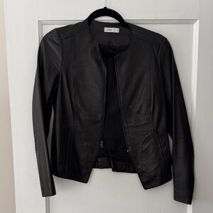 Vince Black Leather Jacket